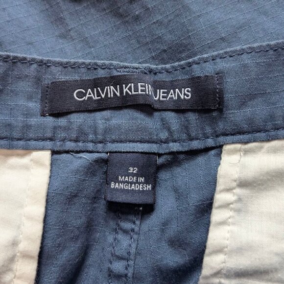 Calvin Klein Jeans Blue Cargo Shorts - Picture 4 of 5